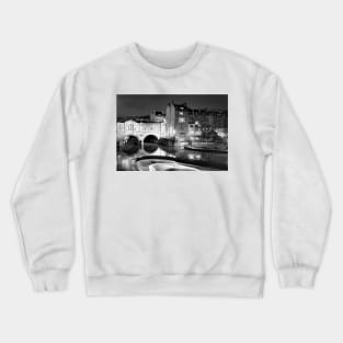 Pulteney Bridge and River Avon in Bath Crewneck Sweatshirt